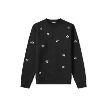 KAWS X DIOR Embroidered Bees Crewneck Sweatshirt