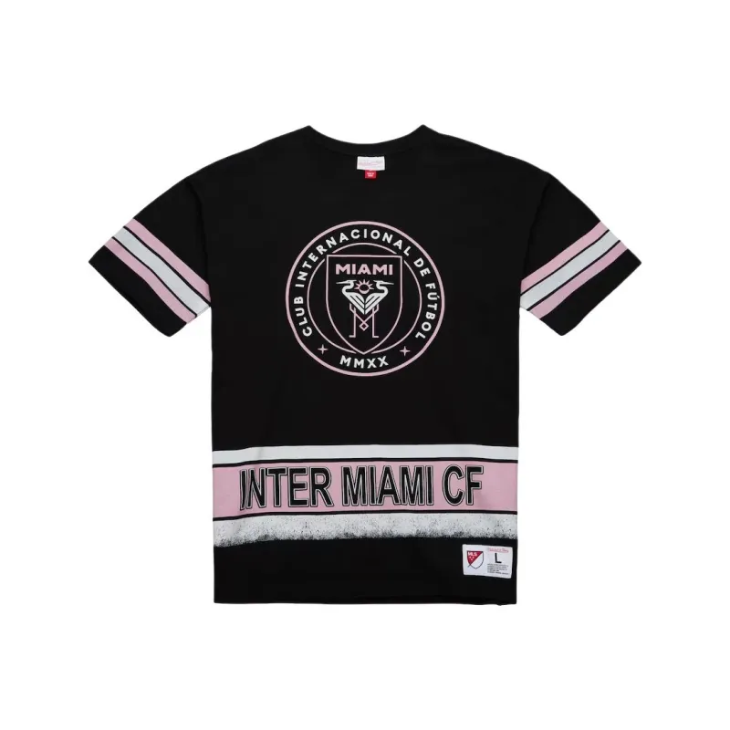 Mitchell & Ness x MLS Inter Miami CF Oversized T Shirt Men's Black-0