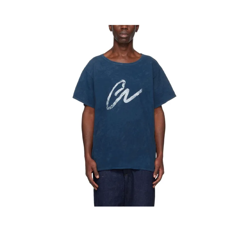 GREG LAUREN T-Shirt Men's Indigo-0