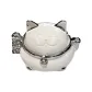 Lucky Cat Ashtray-White Silver