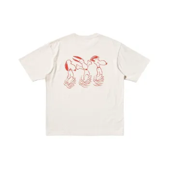 UNIQLO x PEANUTS Collaboration SS25 T Shirt Men's Light Beige