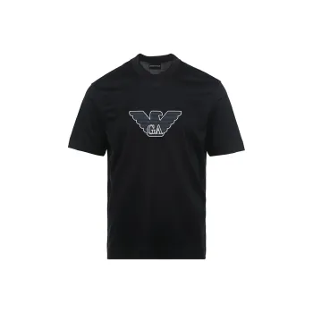 EMPORIO ARMANI Logo patch T shirt