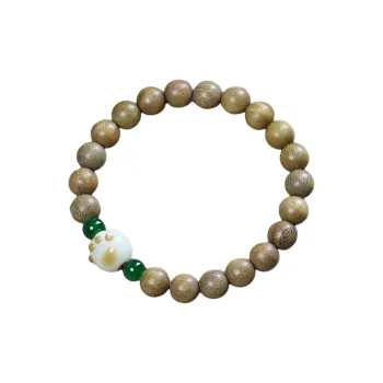 Three Inches Of Daylight Green Sandalwood Wooden Bracelets Unisex