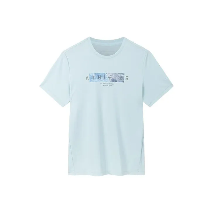 Anta Variety Training Collection T-Shirt Men's Light Glow Blue-0