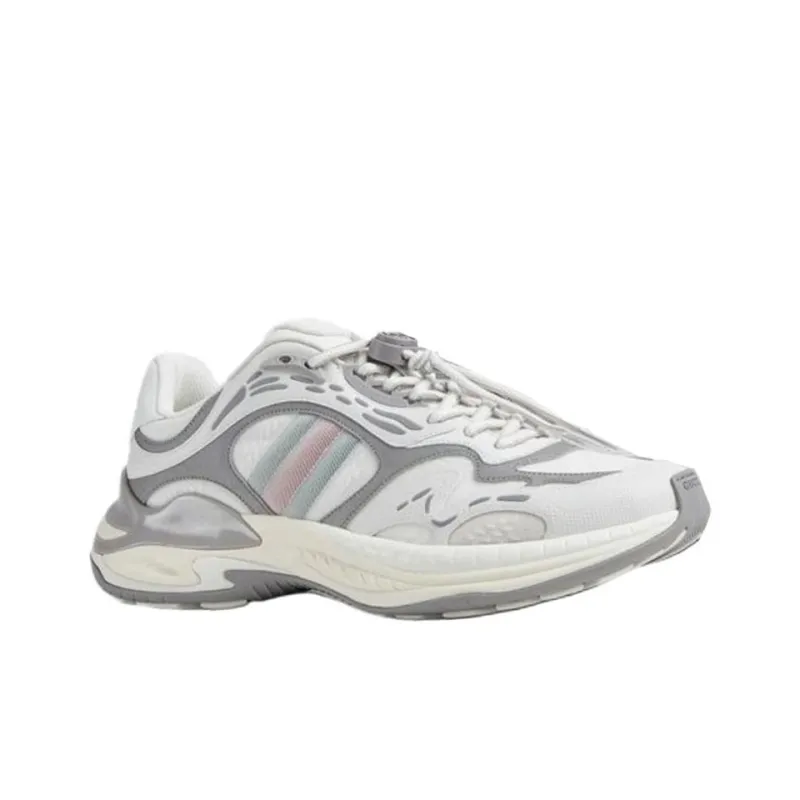GUCCI 2.0 Low Top Casual Shoes Men's Gray White-1