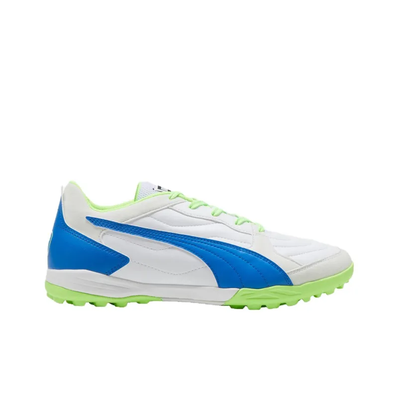 PUMA Pressing 4 TT Rubber Broken Studs Anti Slip Wear Resistant Soccer Shoes Men's White-1