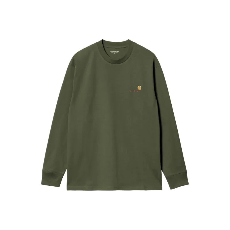 Carhartt WIP American Script T Shirt T Shirt Men's Green-0