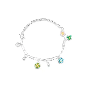 LAOYINFANG 999 Fine Silver Pure Silver Bracelets Women's