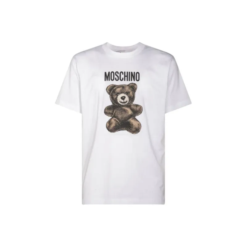 MOSCHINO Teddy Bear Printed Crewneck T Shirt-0