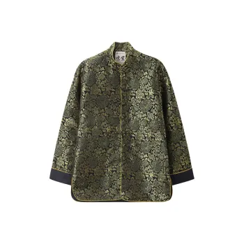 XUANSHENG Jackets Coats Men's Group Dragon Eight Treasure Pattern