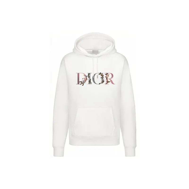 DIOR Flowers Embroidered Hoodie-0
