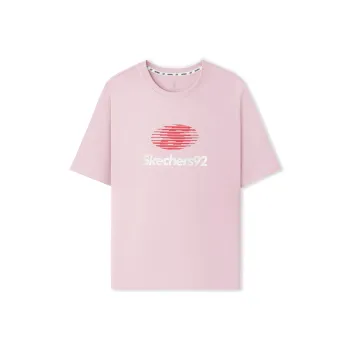 Skechers Sports Life Collection T Shirt Unisex Gray Pink