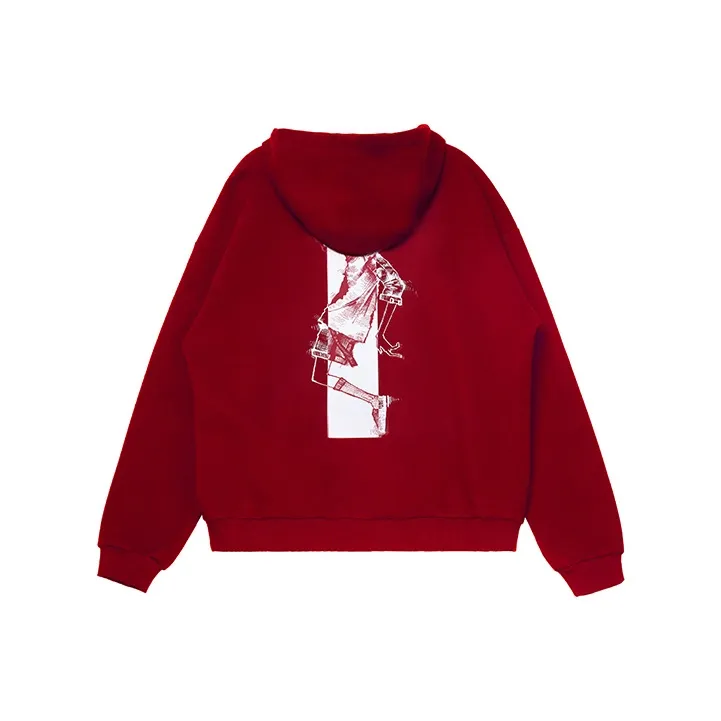Organic Emotion Hooded Loose Fit Regular Sweatshirt Unisex-5