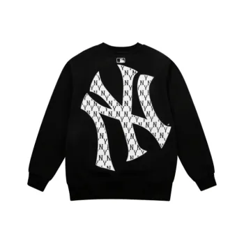MLB Old Flower Sweatshirts Unisex Black