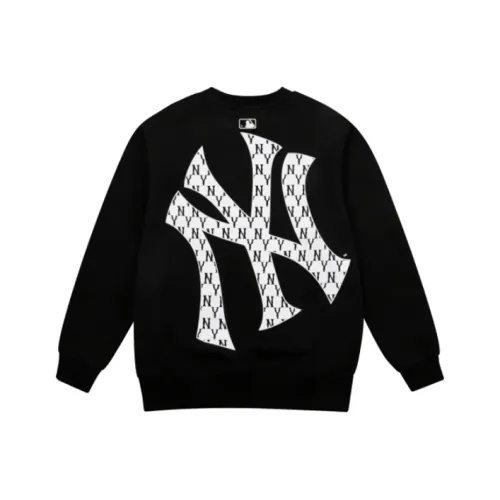 MLB Old Flower Sweatshirts Unisex Black