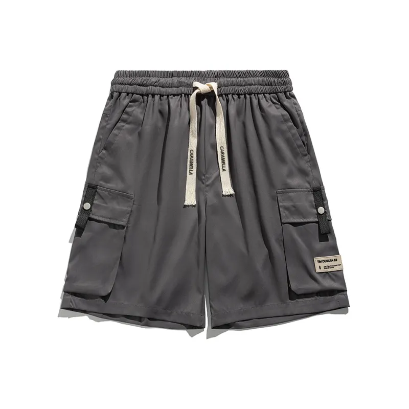 Caramella Cargo Shorts Unisex Black-11