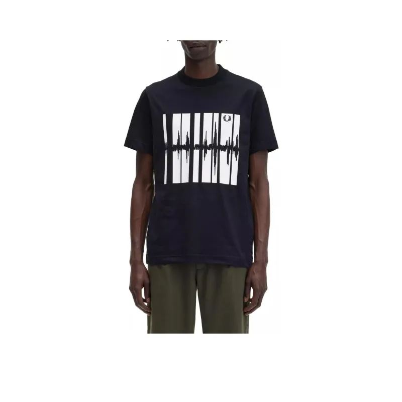 FRED PERRY T Shirts Men Black-0