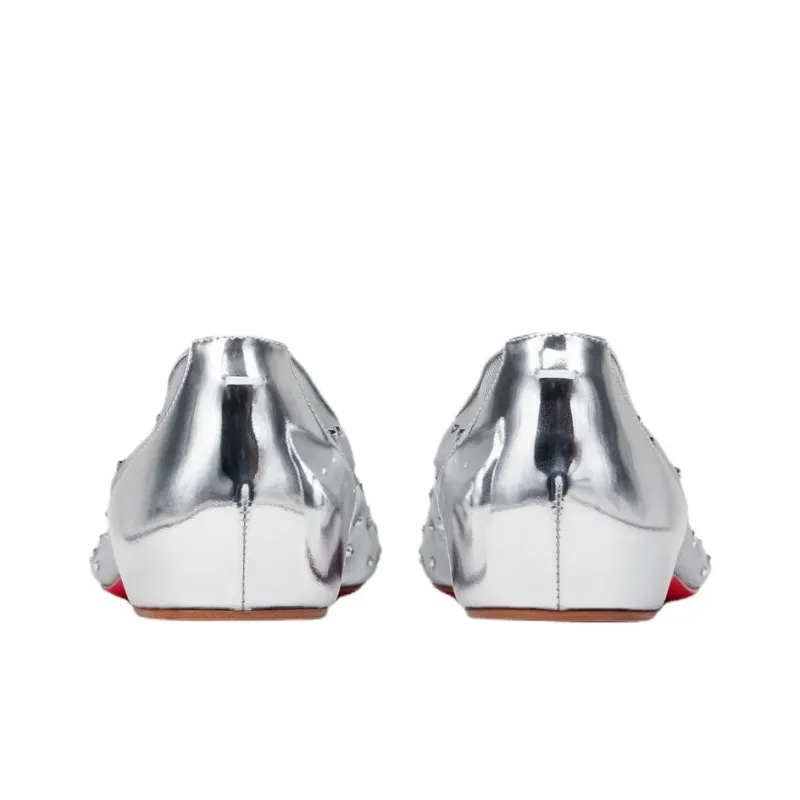 Christian Louboutin x Maison Margiela Marlougiela Casual Single Shoes Women's Silver-4