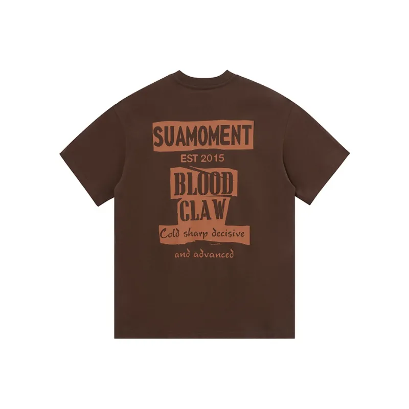 Suamoment Casual Loose Fit T Shirt With Half Sleeves Unisex-4