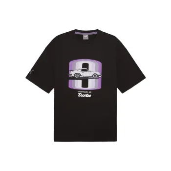 PUMA x PORSCHE LEGACY 911 SS24 Drop Shoulder Sleeve T Shirt Men's Black