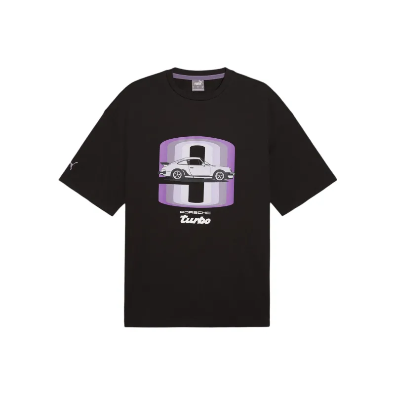 PUMA x PORSCHE LEGACY 911 SS24 Drop Shoulder Sleeve T Shirt Men's Black-0