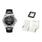 Black Leather Jet Black Dial[Luxury Box Included]