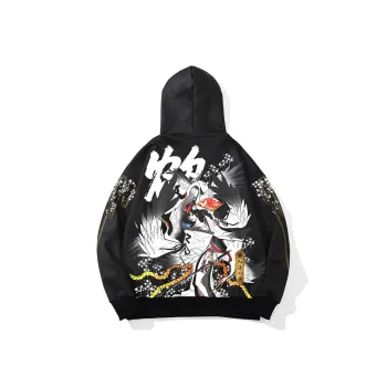 SANSYAS HONGLIANZHIMENG BAIHE Hooded Loose Fit Sweatshirt Unisex