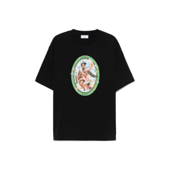 OFF WHITE Fresco Oval Crewneck T Shirt