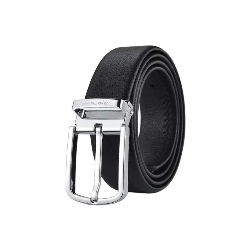 Hush Puppies Cow Leather Belts Men's Width 3.4cm-0
