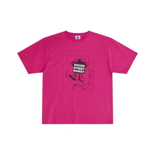 KAWS Dover Street Market Co-brand T-Shirts Unisex Dark Purple