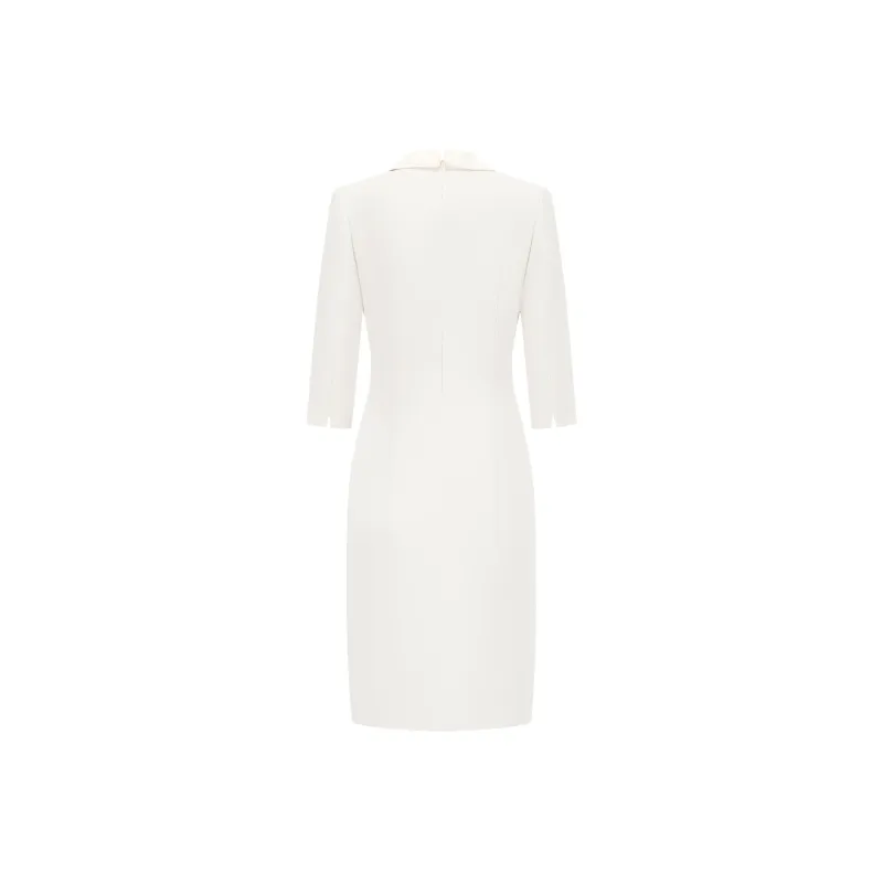 ONE SHALLOW Short Sleeved Dresses Women's Beige-1