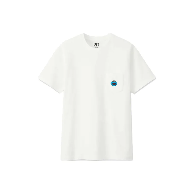 KAWS X Uniqlo X Sesame Street Cookie Monster Pocket Tee-0