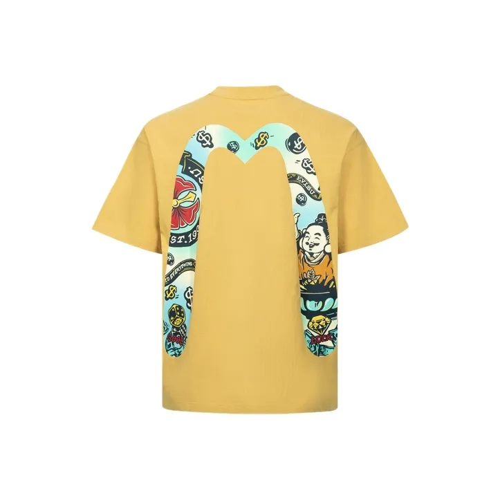 EVISU Godhead Daicock Cotton T-shirt-4