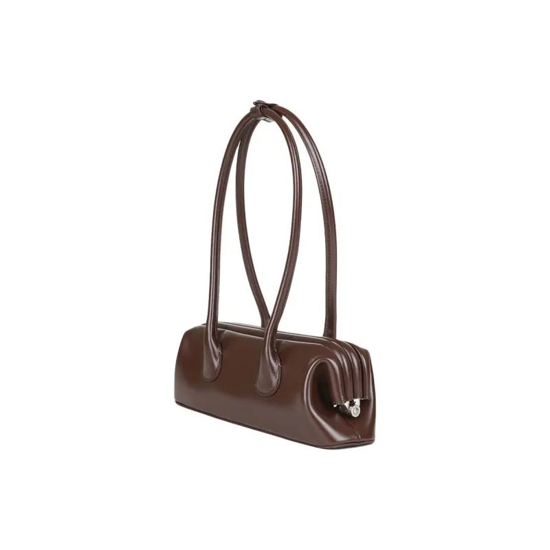 OSOI Cow Leather Shoulder Bag Mini Women's Chocolate Brown-1