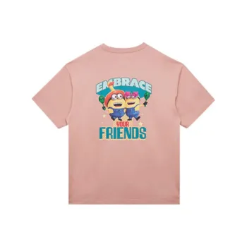 New Era Minions Co-branded Edition T-Shirts Unisex Pink