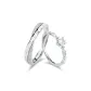 Mobius Loop Couple Rings