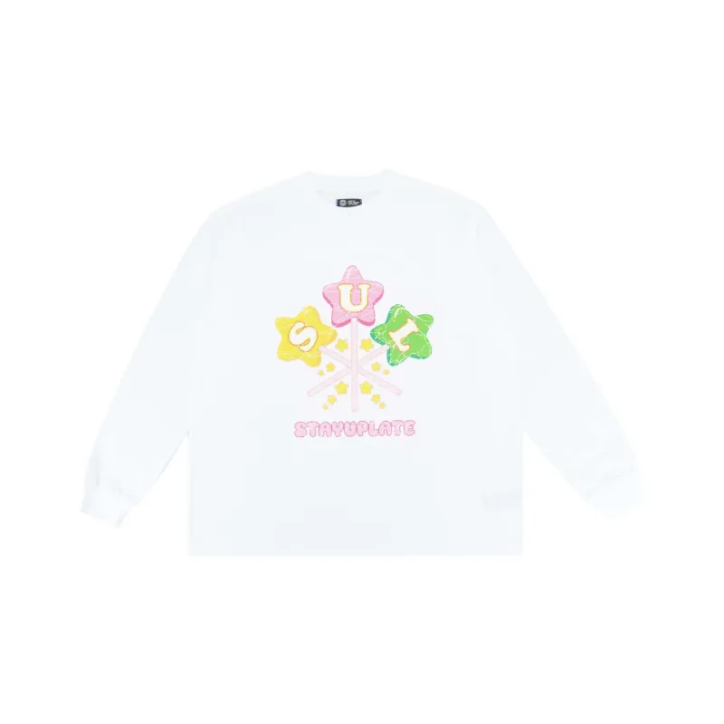 STAY UP LATE T Shirt Unisex White-0