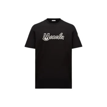 Moncler Logo Patch Crewneck T Shirt