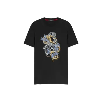 VERSACE Chinese New Year Embroidered T shirt