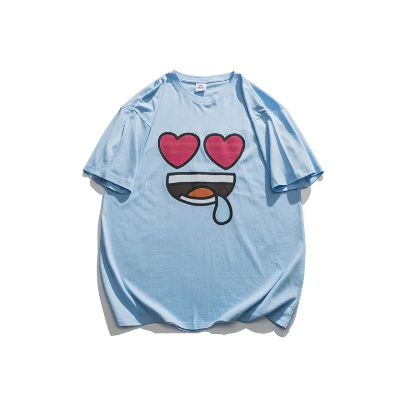 HOKLV T Shirts Unisex Sky Blue-0