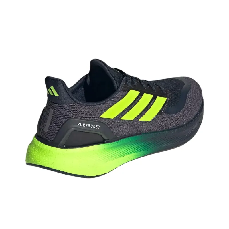 Adidas PUREBOOST 5 Anti Slip Wear Resistant Low Top Casual Running Shoes Men's Black Green-3