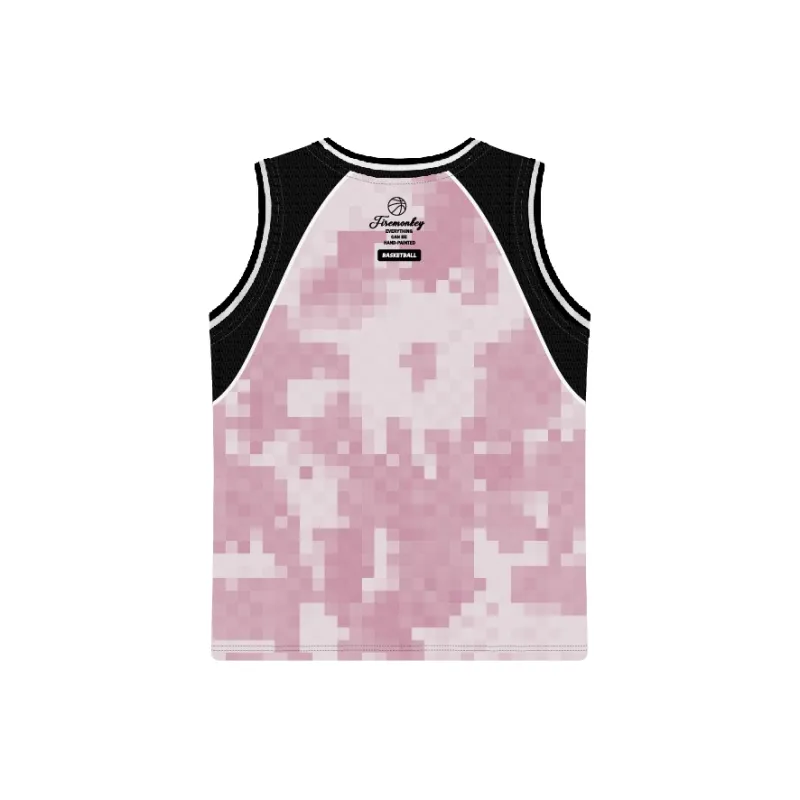 FireMonkey Basketball Jerseys Unisex Bright Pink-1