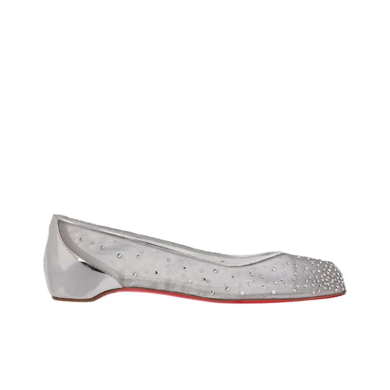 Christian Louboutin x Maison Margiela Marlougiela Casual Single Shoes Women's Silver-1