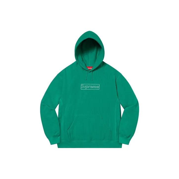 Supreme X Kaws Chalk Logo Hooded Sweatshirt-8
