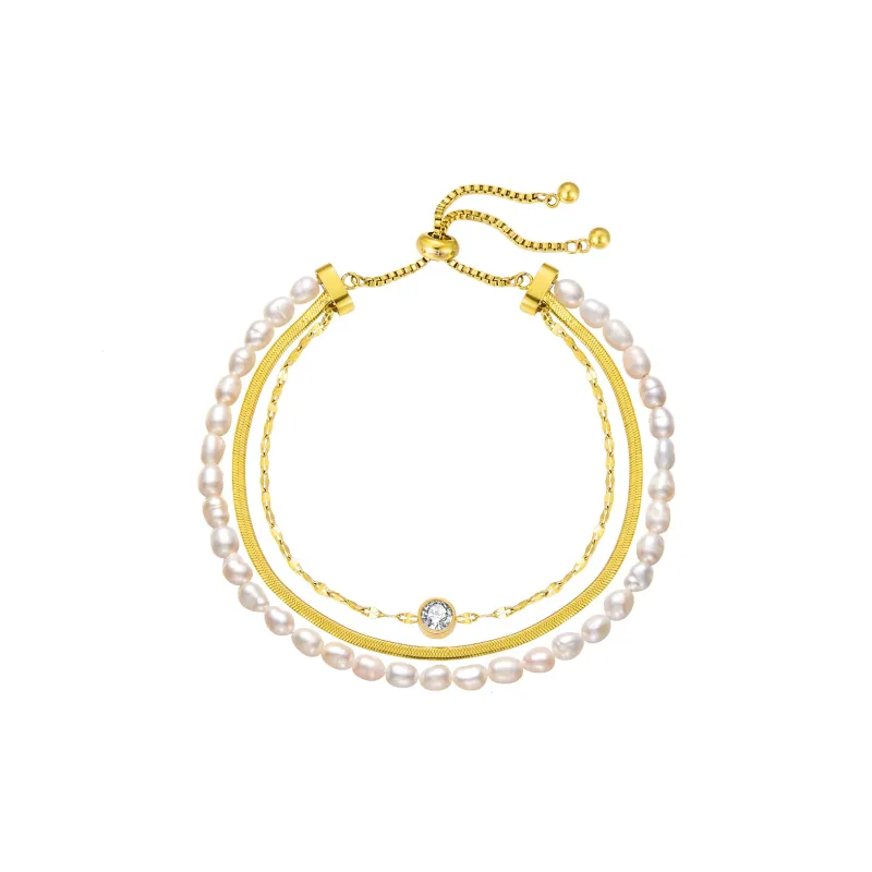 ZEGL Pearl Bracelets Women's-0
