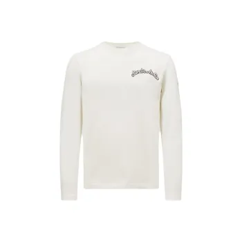 Moncler Logo Embroidered Long Sleeved T Shirt