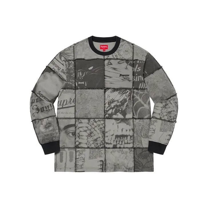 Supreme Mosaic Patchwork L/S Top-0