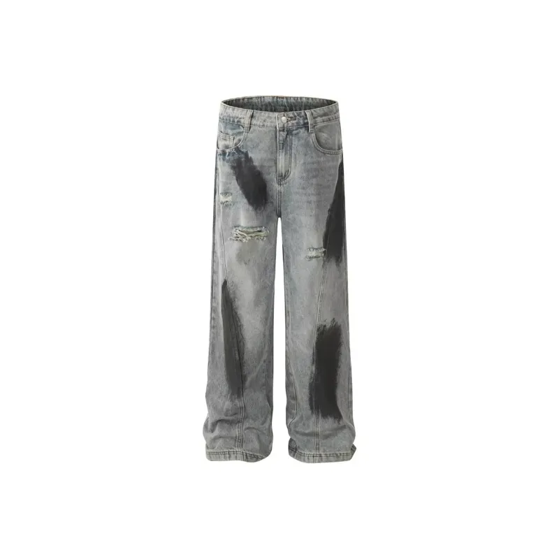 JUNGLE PANDA Jeans Unisex Blue-1