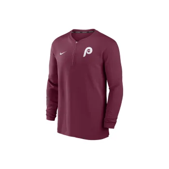 Nike Philadelphia Phillies Authentic Collection Game Time Men's Nike Dri-FIT Mlb 1/2-Zip Long-Sleeve Top