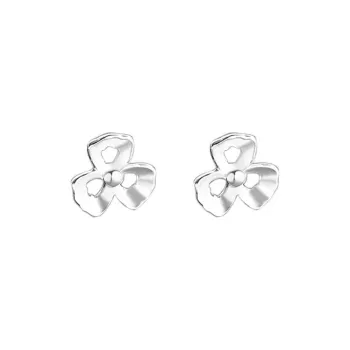 AAJF 999 Fine Silver Stud Earrings Women's